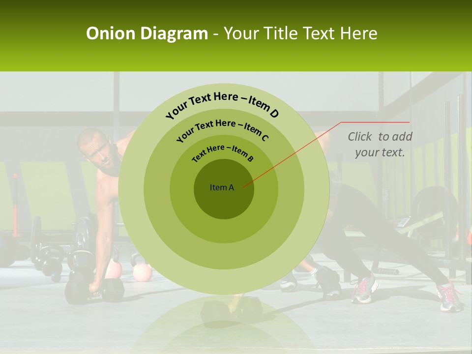 A Man And A Woman Doing Push Ups With Dumbbells PowerPoint Template