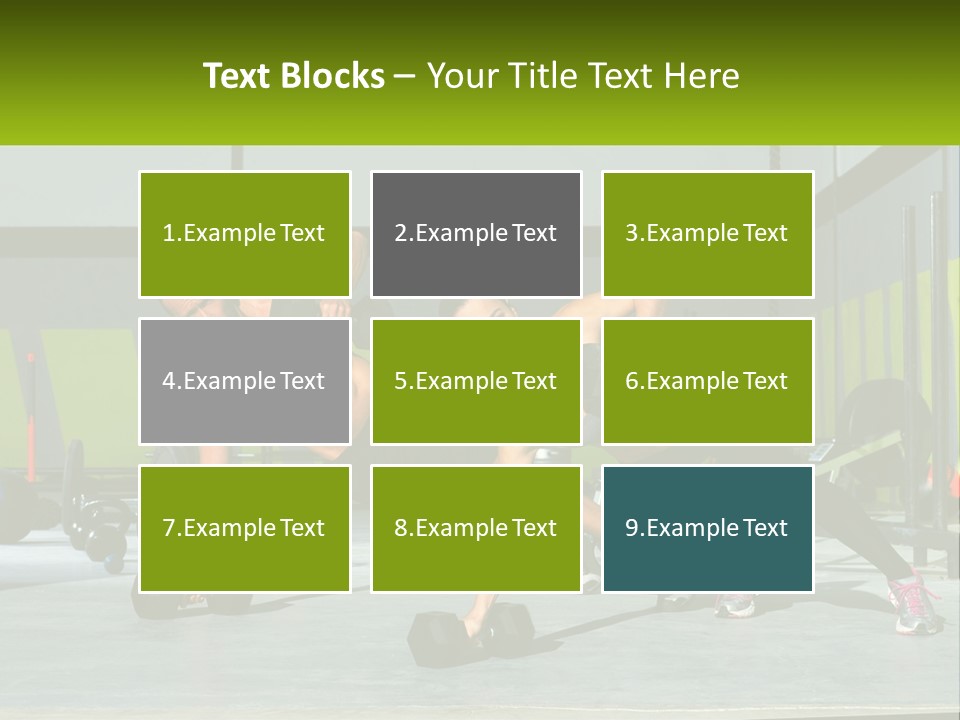 A Man And A Woman Doing Push Ups With Dumbbells PowerPoint Template