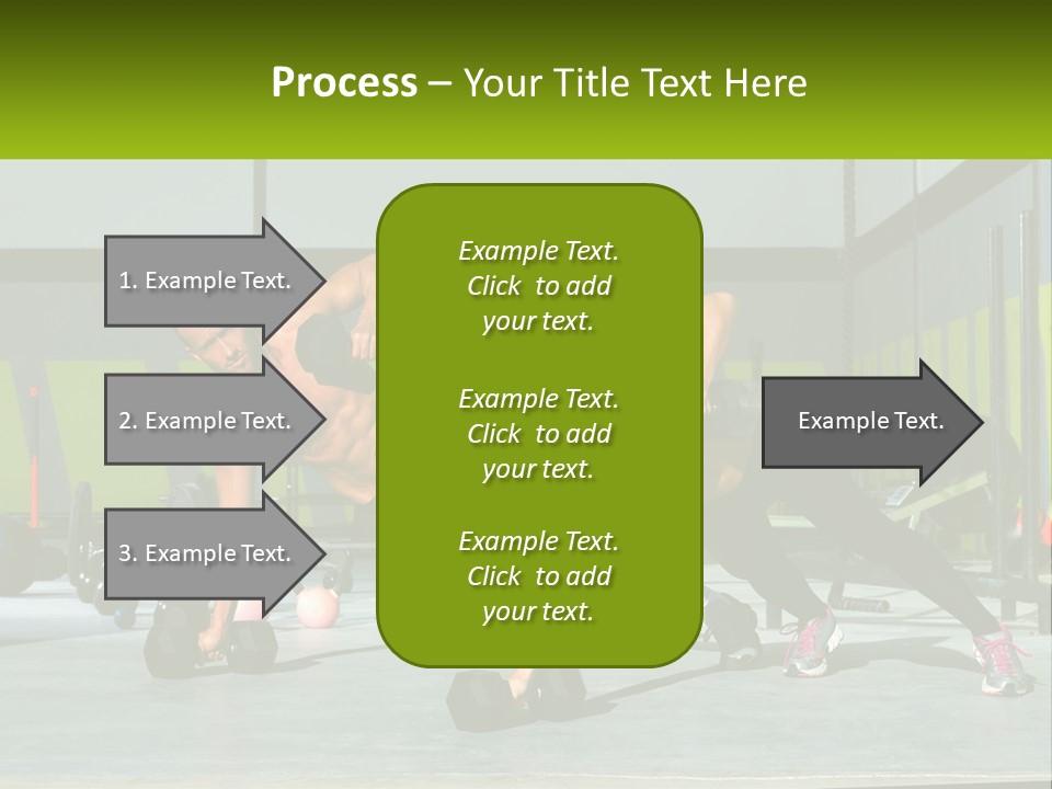 A Man And A Woman Doing Push Ups With Dumbbells PowerPoint Template