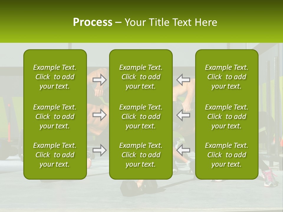 A Man And A Woman Doing Push Ups With Dumbbells PowerPoint Template