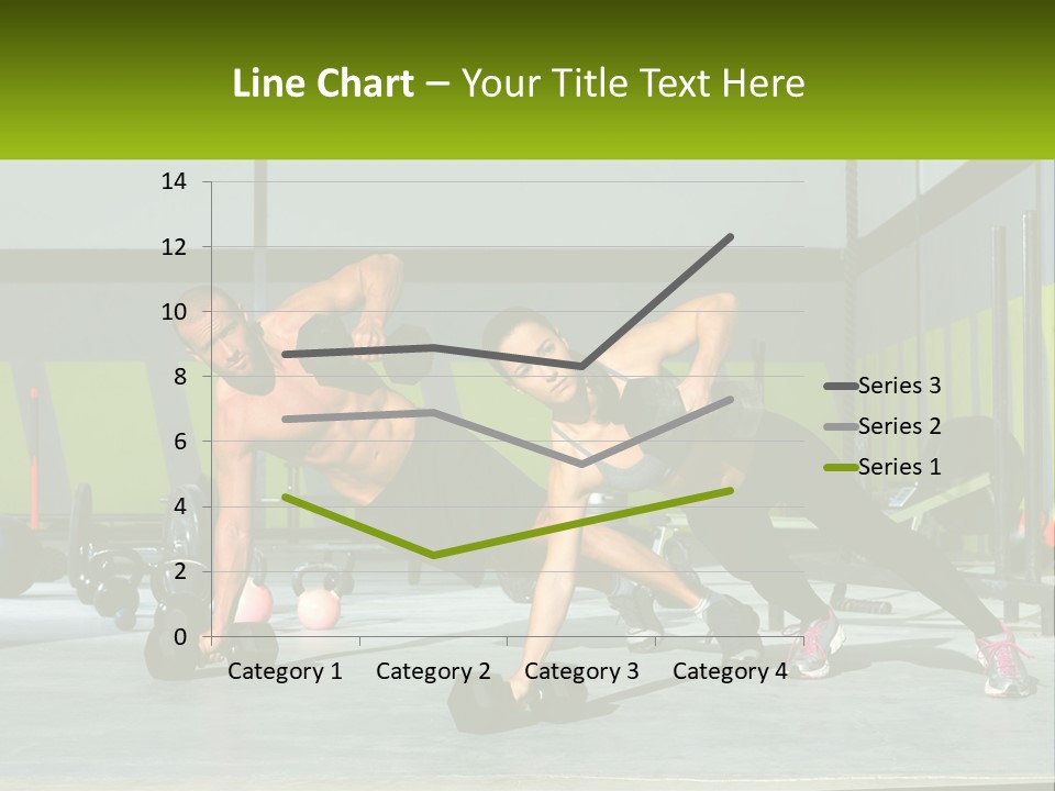 A Man And A Woman Doing Push Ups With Dumbbells PowerPoint Template