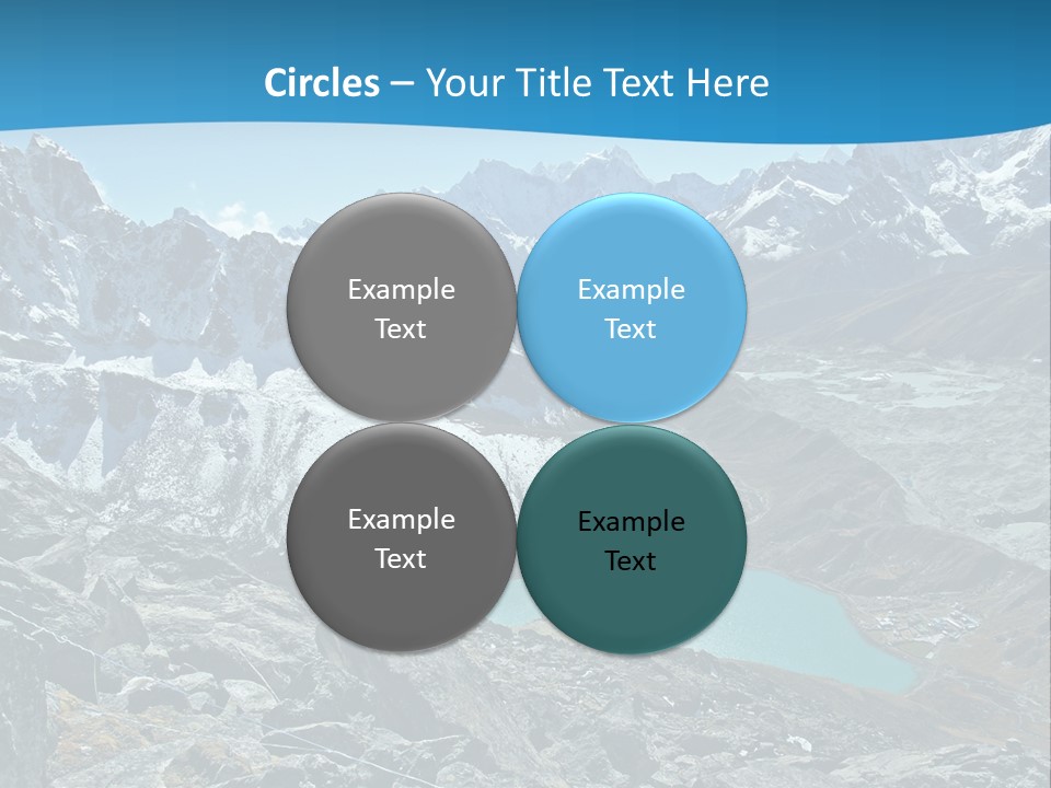 A Mountain Range With A Lake In The Middle Of It PowerPoint Template