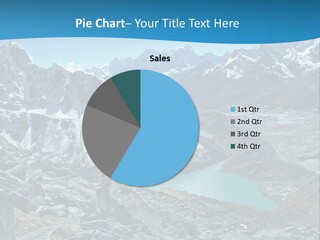 A Mountain Range With A Lake In The Middle Of It PowerPoint Template