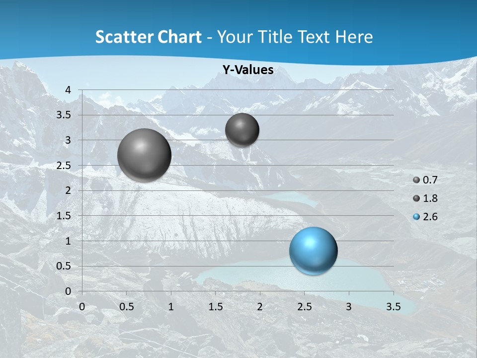 A Mountain Range With A Lake In The Middle Of It PowerPoint Template