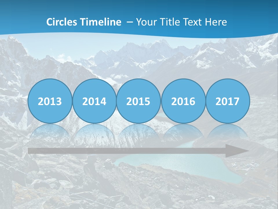 A Mountain Range With A Lake In The Middle Of It PowerPoint Template