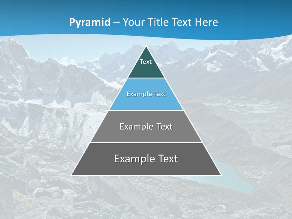 A Mountain Range With A Lake In The Middle Of It PowerPoint Template