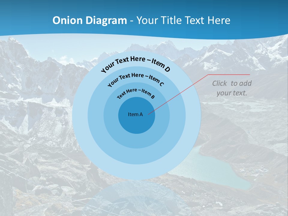 A Mountain Range With A Lake In The Middle Of It PowerPoint Template