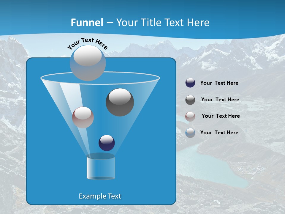 A Mountain Range With A Lake In The Middle Of It PowerPoint Template