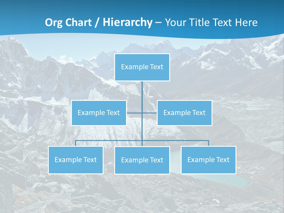 A Mountain Range With A Lake In The Middle Of It PowerPoint Template