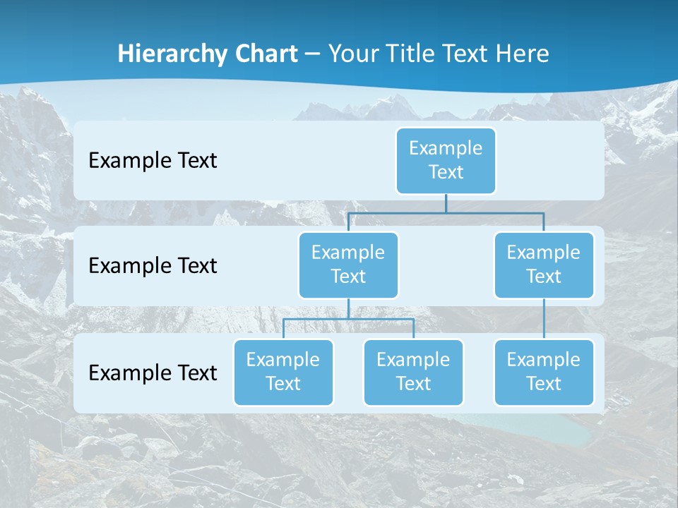 A Mountain Range With A Lake In The Middle Of It PowerPoint Template