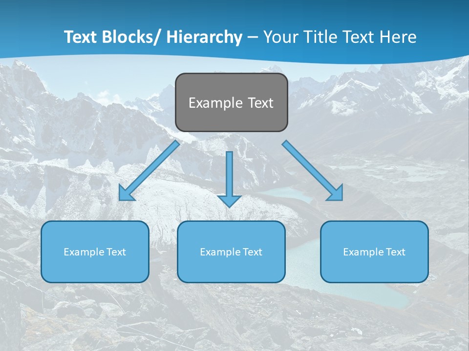 A Mountain Range With A Lake In The Middle Of It PowerPoint Template