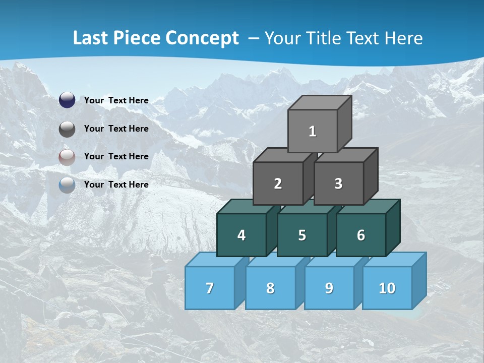 A Mountain Range With A Lake In The Middle Of It PowerPoint Template