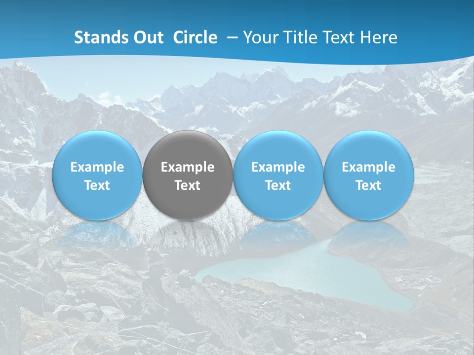 A Mountain Range With A Lake In The Middle Of It PowerPoint Template
