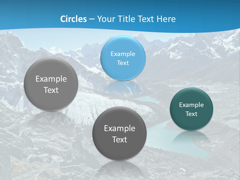 A Mountain Range With A Lake In The Middle Of It PowerPoint Template