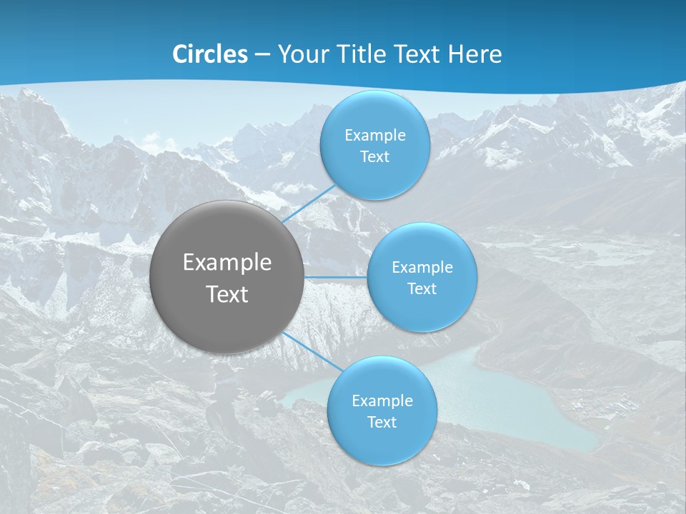 A Mountain Range With A Lake In The Middle Of It PowerPoint Template