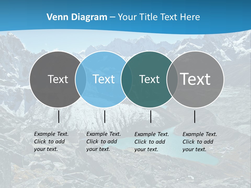 A Mountain Range With A Lake In The Middle Of It PowerPoint Template