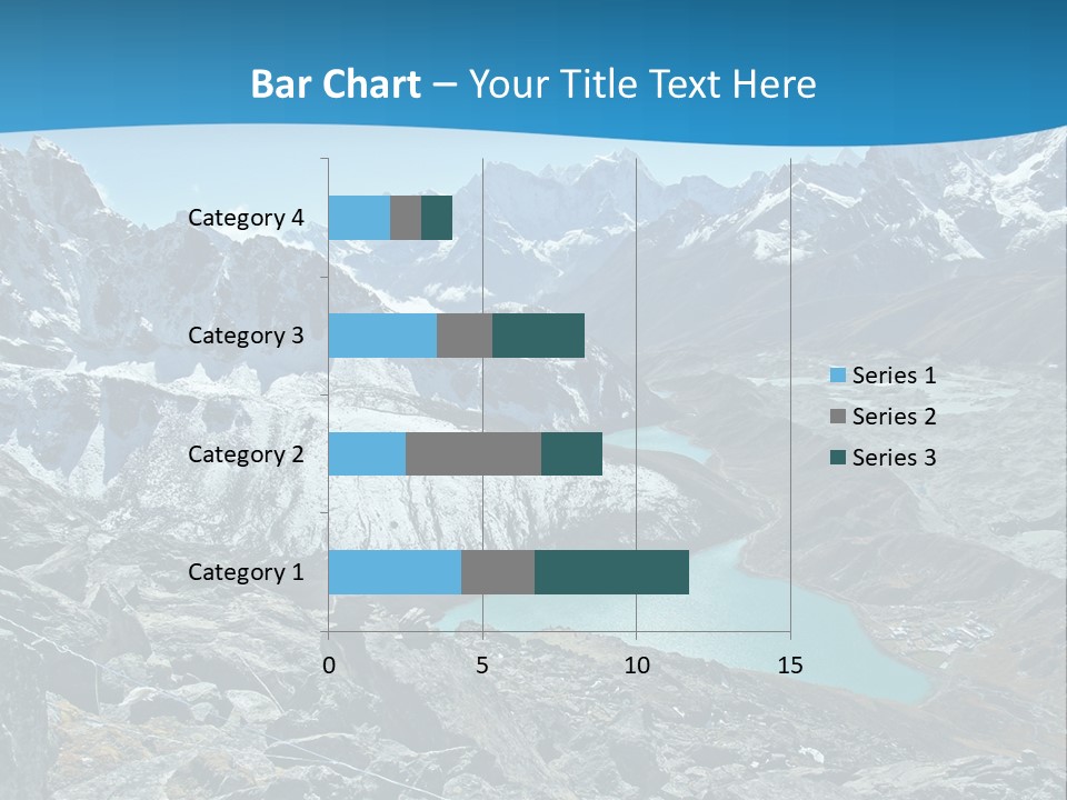 A Mountain Range With A Lake In The Middle Of It PowerPoint Template