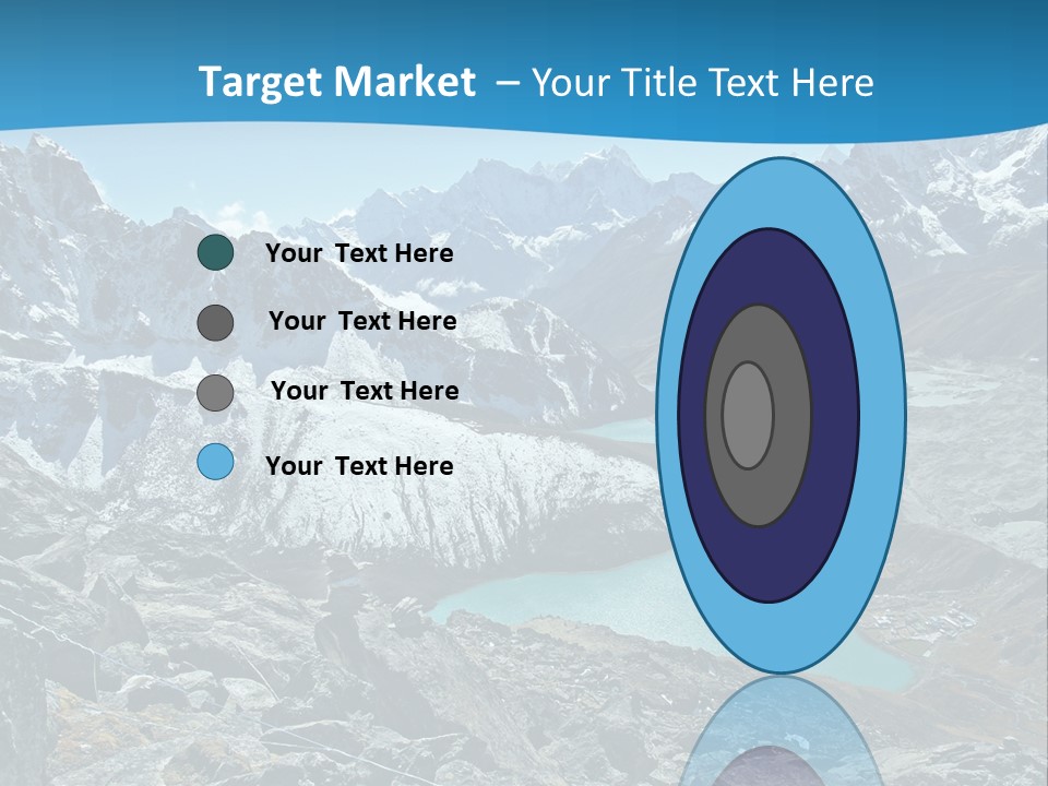 A Mountain Range With A Lake In The Middle Of It PowerPoint Template