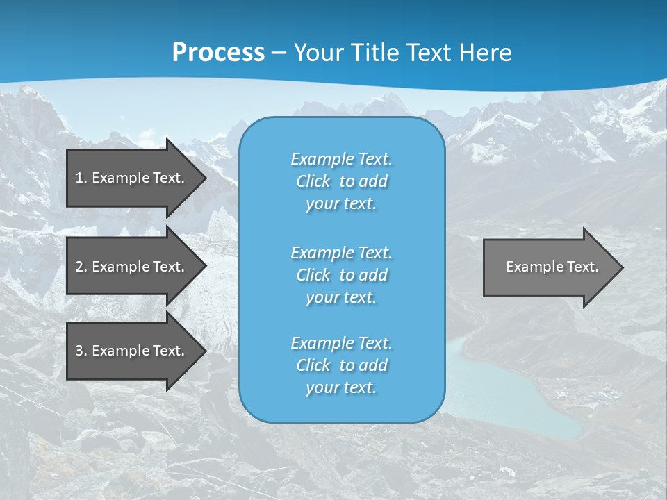 A Mountain Range With A Lake In The Middle Of It PowerPoint Template