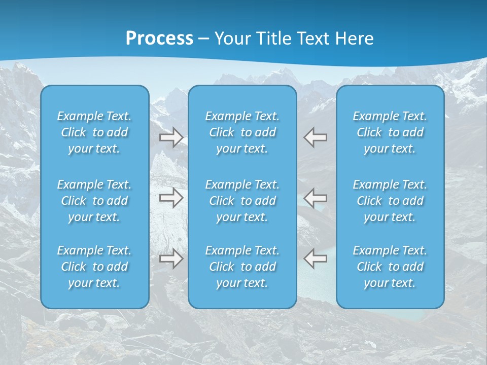 A Mountain Range With A Lake In The Middle Of It PowerPoint Template