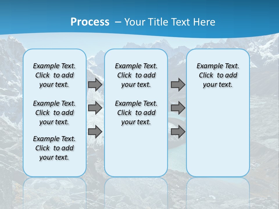 A Mountain Range With A Lake In The Middle Of It PowerPoint Template