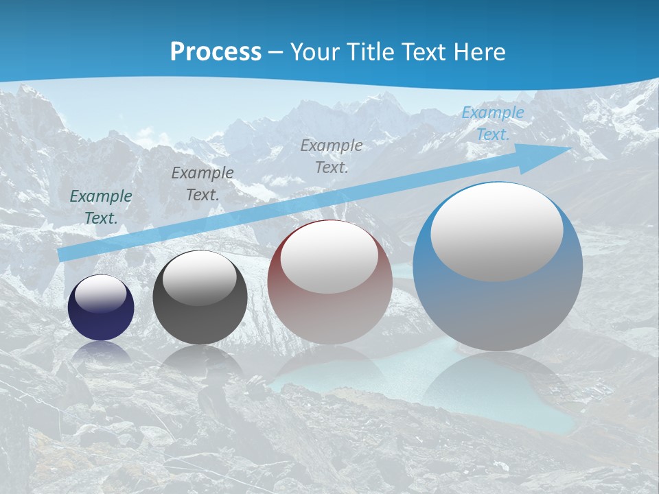 A Mountain Range With A Lake In The Middle Of It PowerPoint Template