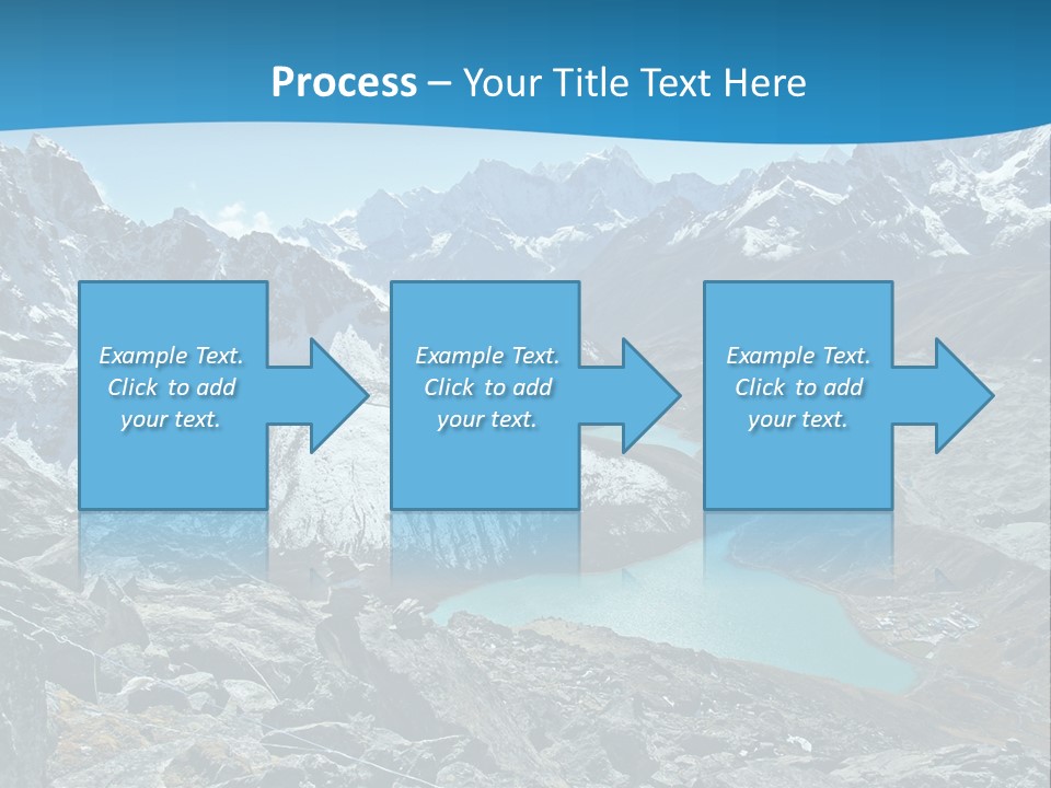 A Mountain Range With A Lake In The Middle Of It PowerPoint Template