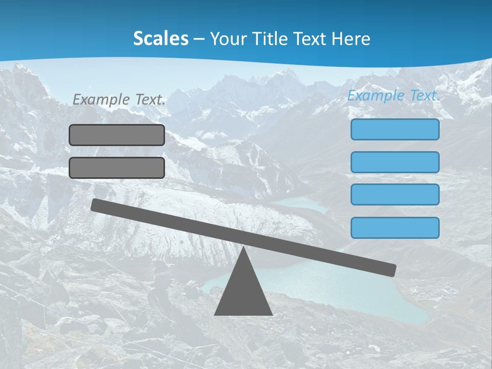 A Mountain Range With A Lake In The Middle Of It PowerPoint Template