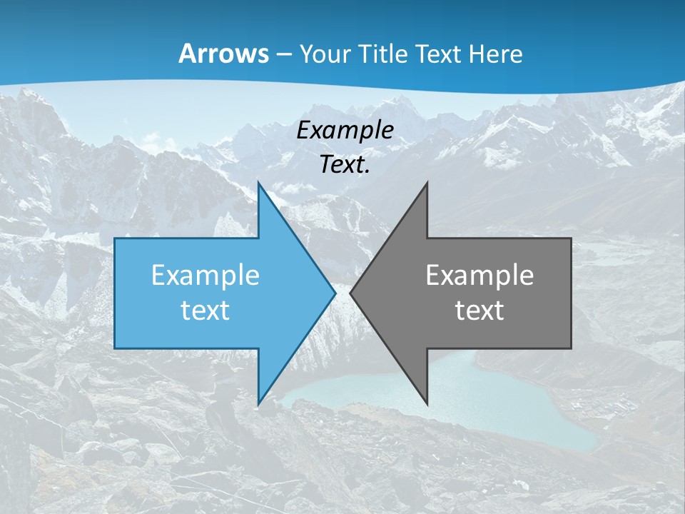 A Mountain Range With A Lake In The Middle Of It PowerPoint Template
