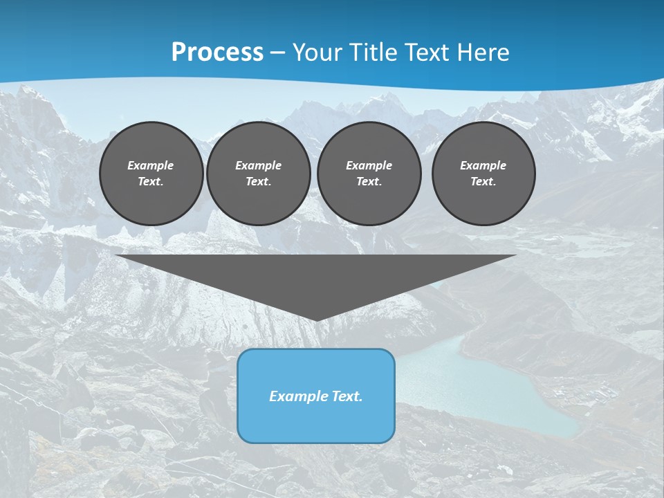 A Mountain Range With A Lake In The Middle Of It PowerPoint Template