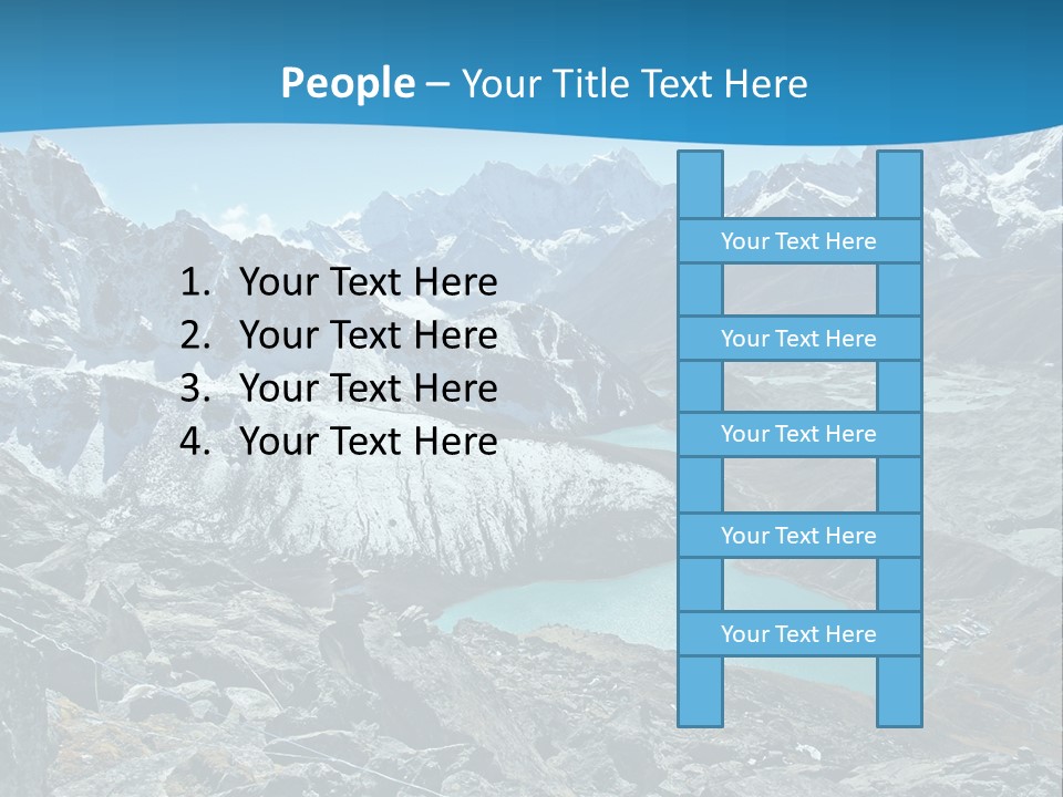 A Mountain Range With A Lake In The Middle Of It PowerPoint Template
