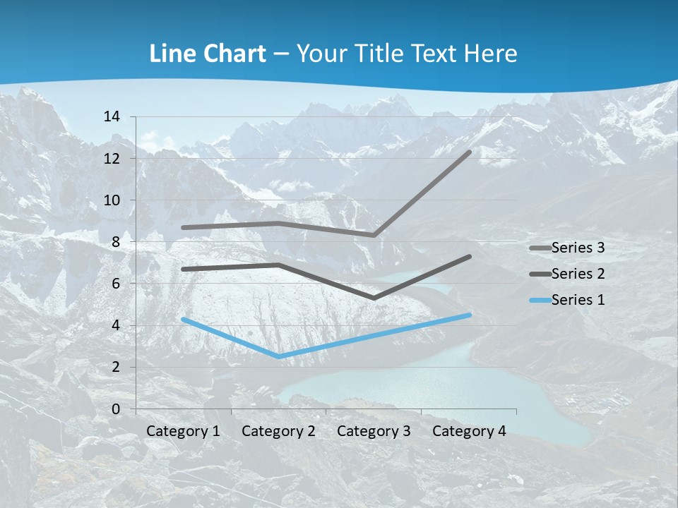 A Mountain Range With A Lake In The Middle Of It PowerPoint Template