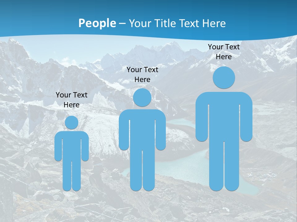 A Mountain Range With A Lake In The Middle Of It PowerPoint Template