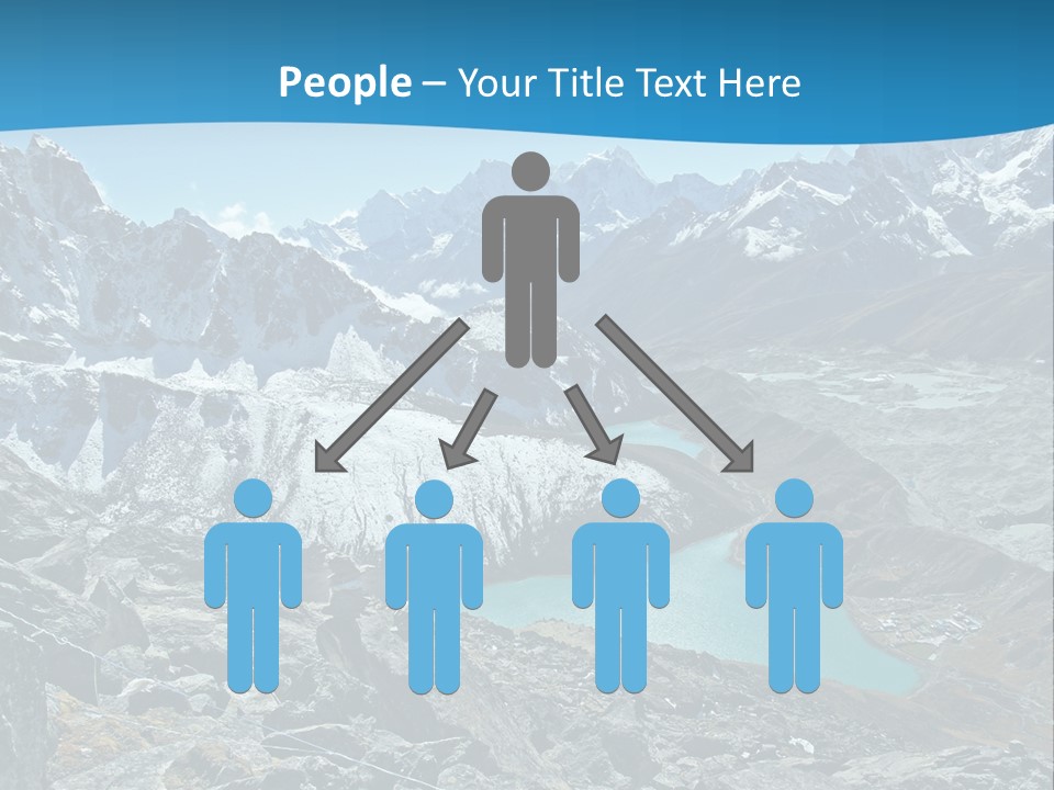 A Mountain Range With A Lake In The Middle Of It PowerPoint Template