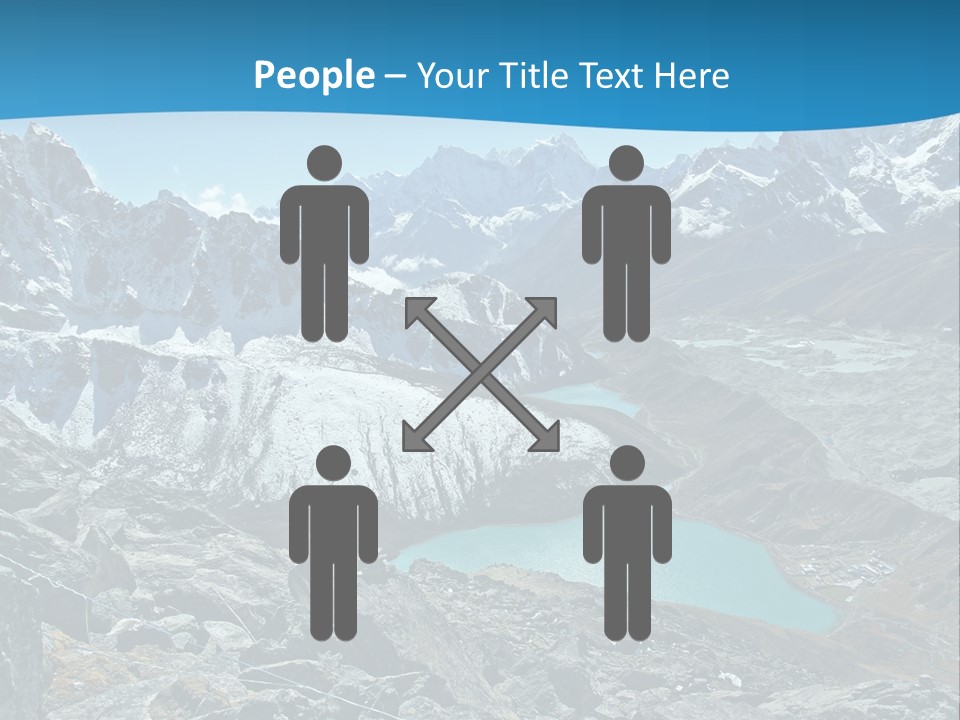 A Mountain Range With A Lake In The Middle Of It PowerPoint Template