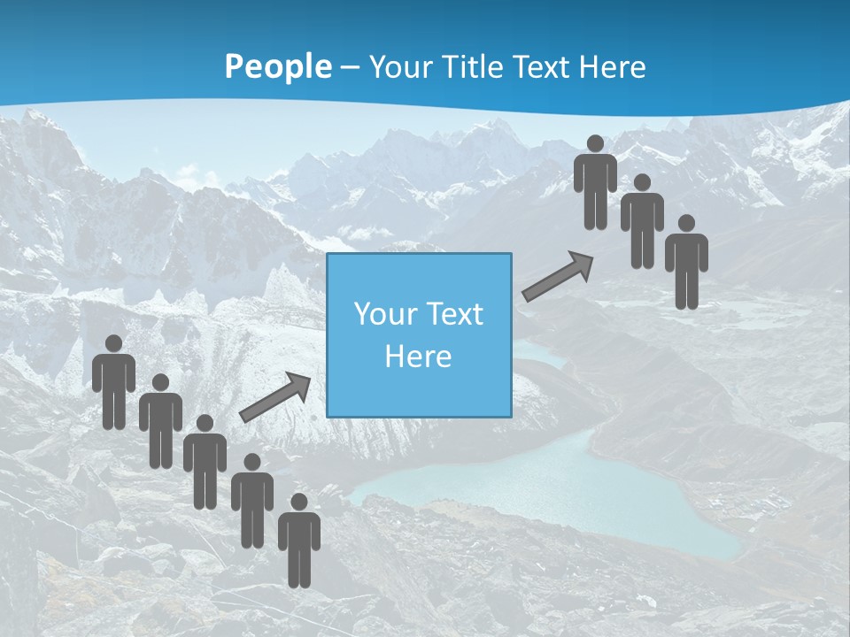 A Mountain Range With A Lake In The Middle Of It PowerPoint Template