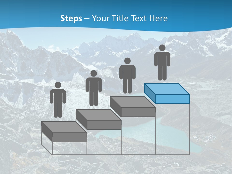 A Mountain Range With A Lake In The Middle Of It PowerPoint Template
