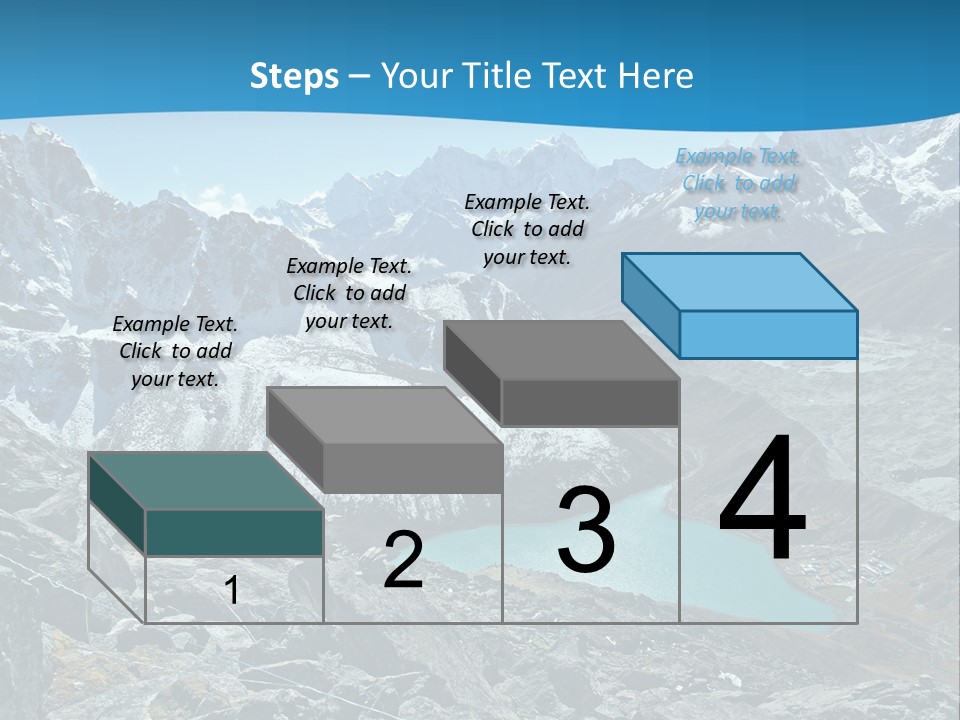 A Mountain Range With A Lake In The Middle Of It PowerPoint Template