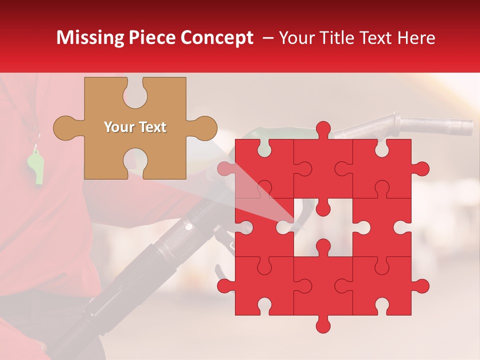 A Person Holding A Gas Pump In Their Hand PowerPoint Template