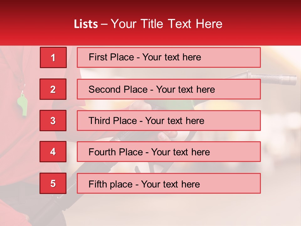 A Person Holding A Gas Pump In Their Hand PowerPoint Template