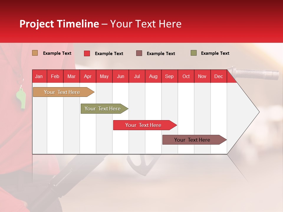 A Person Holding A Gas Pump In Their Hand PowerPoint Template