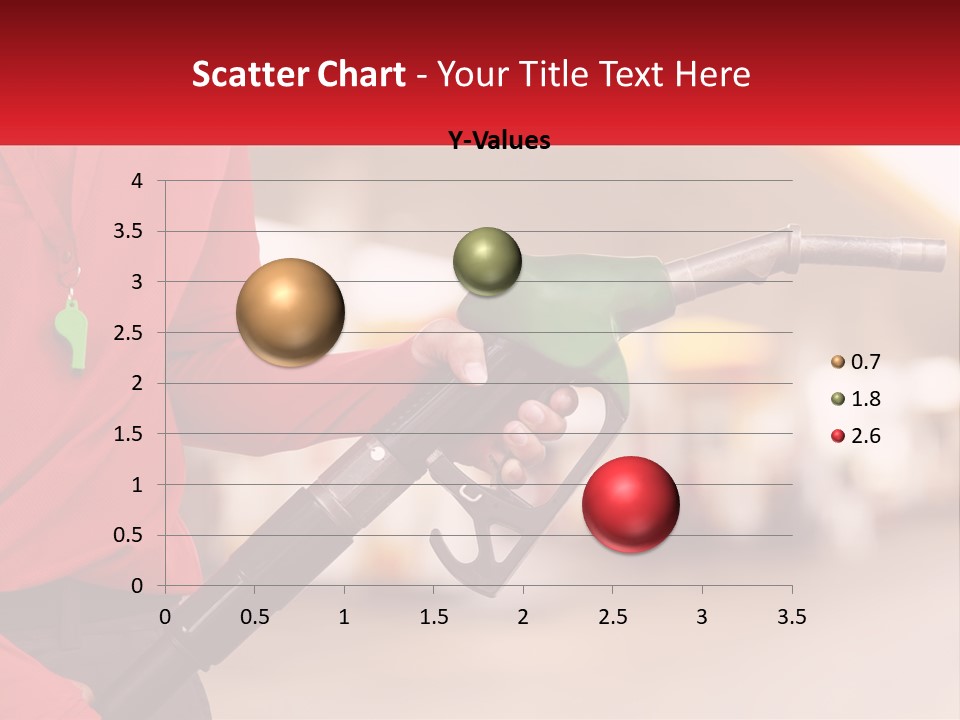 A Person Holding A Gas Pump In Their Hand PowerPoint Template