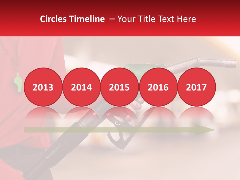 A Person Holding A Gas Pump In Their Hand PowerPoint Template