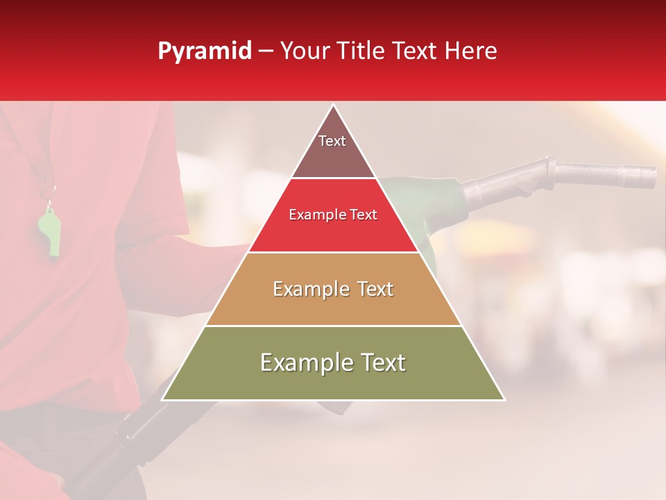 A Person Holding A Gas Pump In Their Hand PowerPoint Template