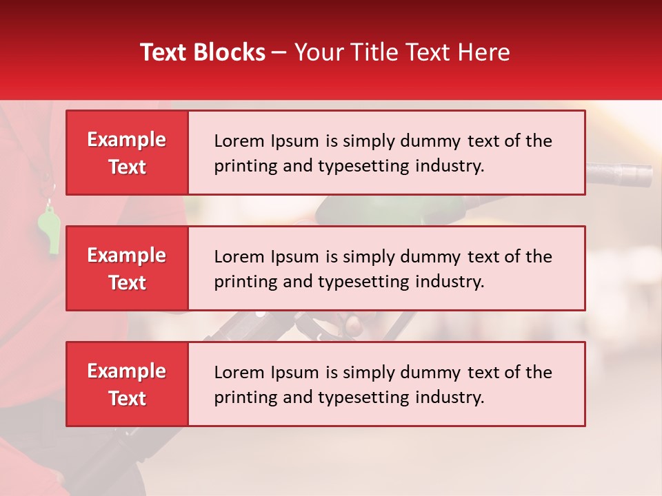 A Person Holding A Gas Pump In Their Hand PowerPoint Template