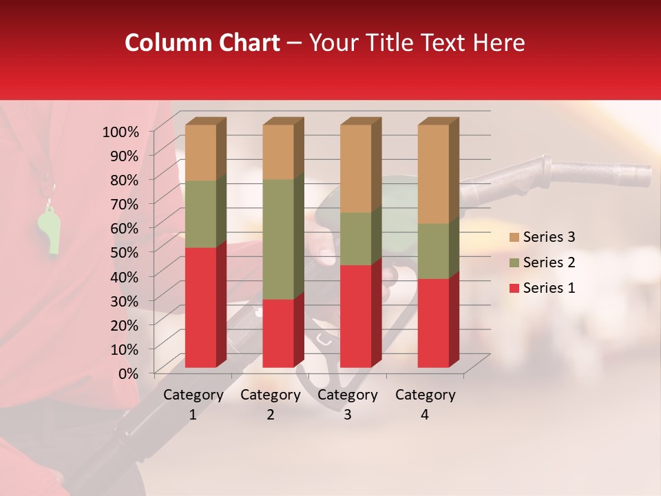 A Person Holding A Gas Pump In Their Hand PowerPoint Template