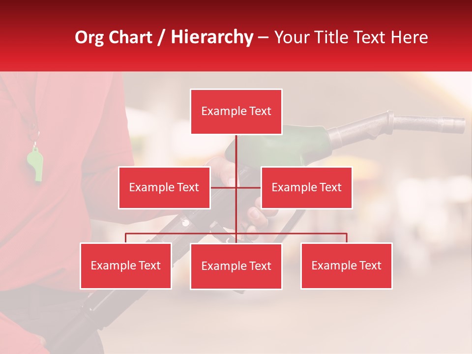 A Person Holding A Gas Pump In Their Hand PowerPoint Template
