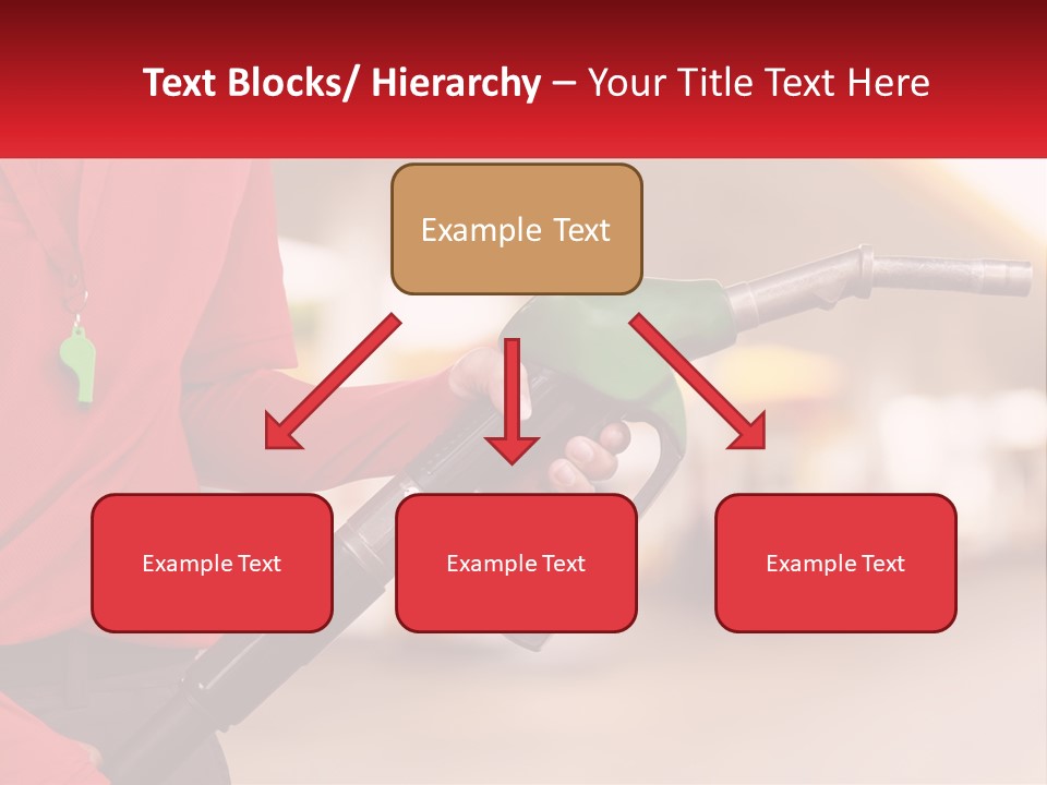 A Person Holding A Gas Pump In Their Hand PowerPoint Template