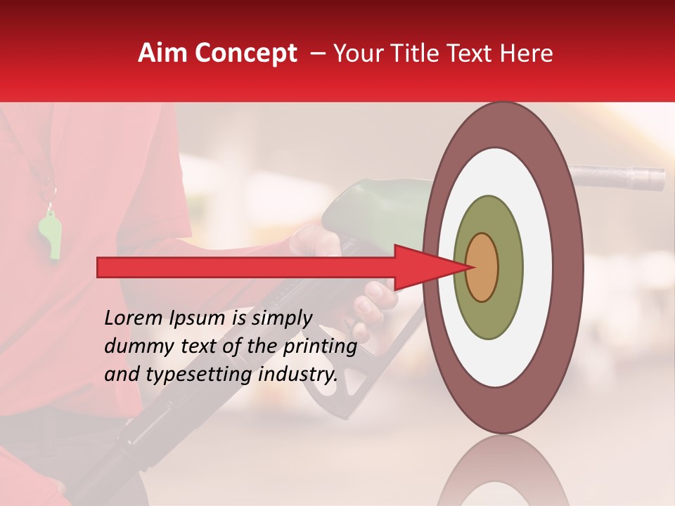 A Person Holding A Gas Pump In Their Hand PowerPoint Template