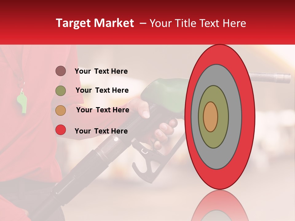 A Person Holding A Gas Pump In Their Hand PowerPoint Template